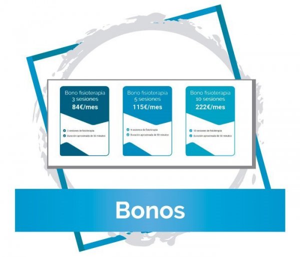 Bonos sesiones fisioterapia Elda Tera Clinic